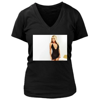 Sara Jean Underwood Women's Deep V-Neck TShirt