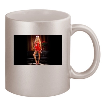 Sara Jean Underwood 11oz Metallic Silver Mug