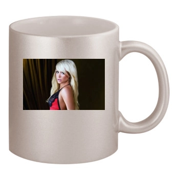 Sara Jean Underwood 11oz Metallic Silver Mug