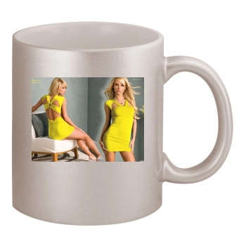 Sara Jean Underwood 11oz Metallic Silver Mug