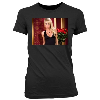 Sara Jean Underwood Women's Junior Cut Crewneck T-Shirt