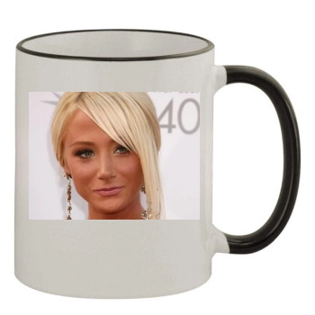 Sara Jean Underwood 11oz Colored Rim & Handle Mug