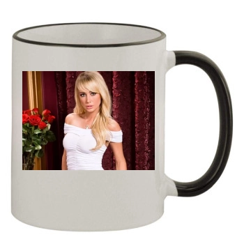 Sara Jean Underwood 11oz Colored Rim & Handle Mug