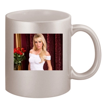 Sara Jean Underwood 11oz Metallic Silver Mug