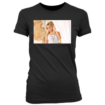 Sara Jean Underwood Women's Junior Cut Crewneck T-Shirt