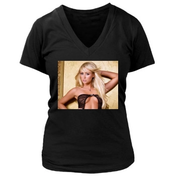 Sara Jean Underwood Women's Deep V-Neck TShirt