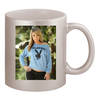 Sara Jean Underwood 11oz Metallic Silver Mug