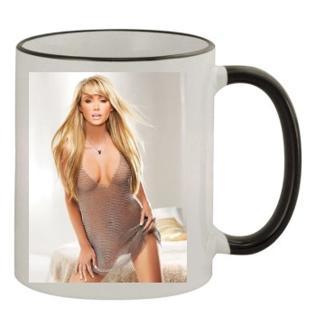 Sara Jean Underwood 11oz Colored Rim & Handle Mug