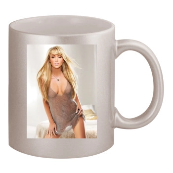 Sara Jean Underwood 11oz Metallic Silver Mug