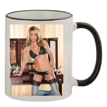 Sara Jean Underwood 11oz Colored Rim & Handle Mug