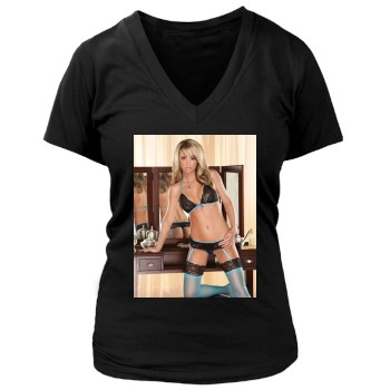 Sara Jean Underwood Women's Deep V-Neck TShirt