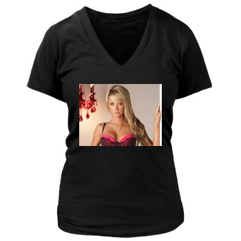 Sara Jean Underwood Women's Deep V-Neck TShirt