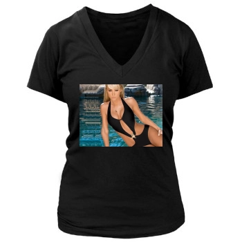 Sara Jean Underwood Women's Deep V-Neck TShirt