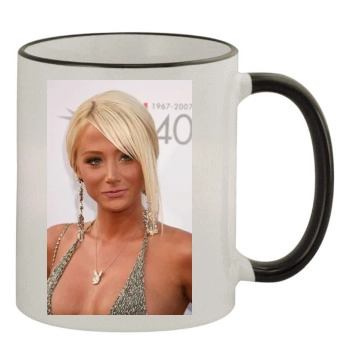 Sara Jean Underwood 11oz Colored Rim & Handle Mug