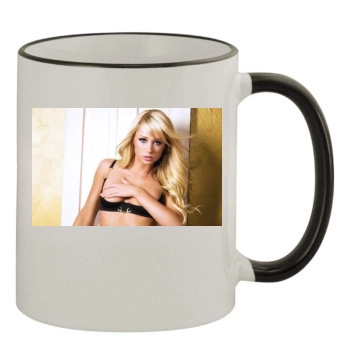 Sara Jean Underwood 11oz Colored Rim & Handle Mug