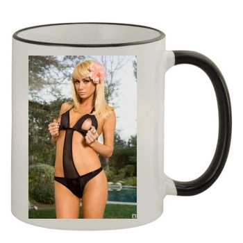 Sara Jean Underwood 11oz Colored Rim & Handle Mug