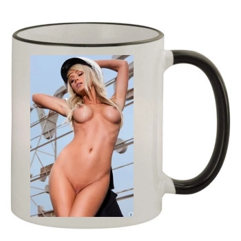 Sara Jean Underwood 11oz Colored Rim & Handle Mug