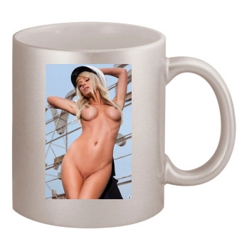 Sara Jean Underwood 11oz Metallic Silver Mug