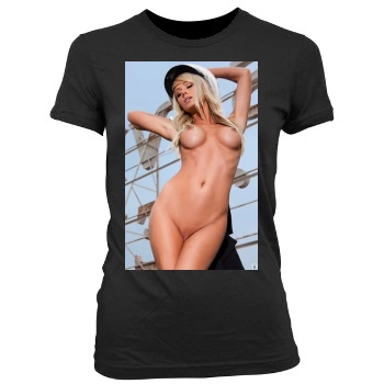 Sara Jean Underwood Women's Junior Cut Crewneck T-Shirt