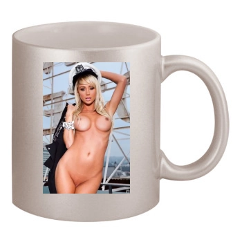 Sara Jean Underwood 11oz Metallic Silver Mug