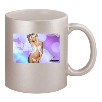 Sara Jean Underwood 11oz Metallic Silver Mug