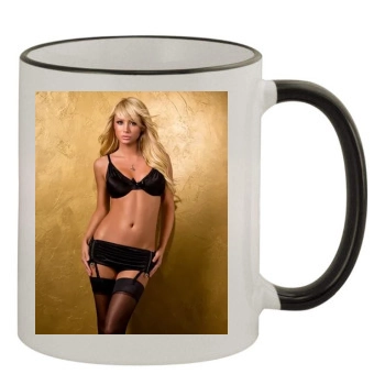 Sara Jean Underwood 11oz Colored Rim & Handle Mug