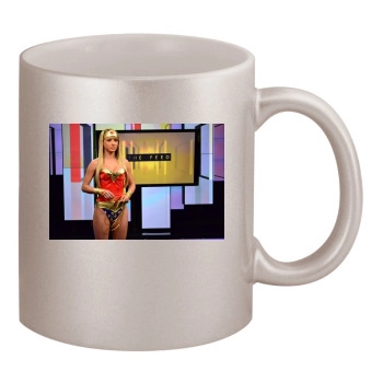 Sara Jean Underwood 11oz Metallic Silver Mug