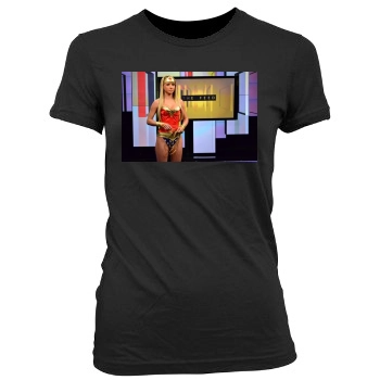 Sara Jean Underwood Women's Junior Cut Crewneck T-Shirt