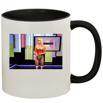 Sara Jean Underwood 11oz Colored Inner & Handle Mug