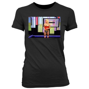 Sara Jean Underwood Women's Junior Cut Crewneck T-Shirt