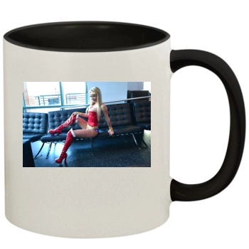 Sara Jean Underwood 11oz Colored Inner & Handle Mug