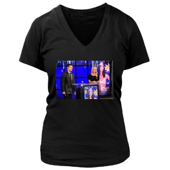 Sara Jean Underwood Women's Deep V-Neck TShirt