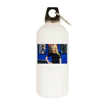 Sara Jean Underwood White Water Bottle With Carabiner