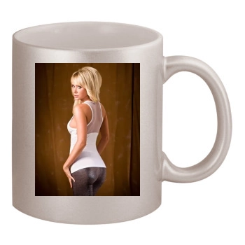 Sara Jean Underwood 11oz Metallic Silver Mug