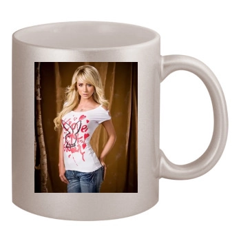 Sara Jean Underwood 11oz Metallic Silver Mug