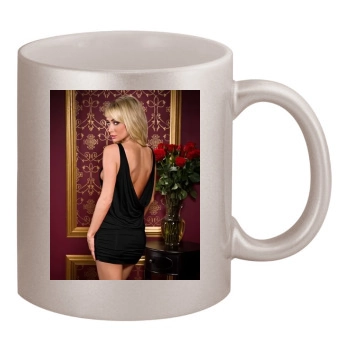 Sara Jean Underwood 11oz Metallic Silver Mug