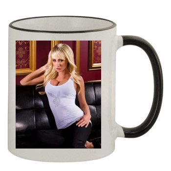 Sara Jean Underwood 11oz Colored Rim & Handle Mug