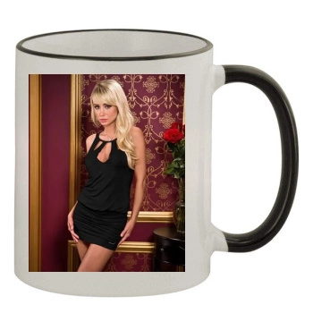 Sara Jean Underwood 11oz Colored Rim & Handle Mug