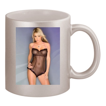 Sara Jean Underwood 11oz Metallic Silver Mug