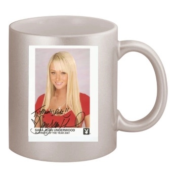 Sara Jean Underwood 11oz Metallic Silver Mug