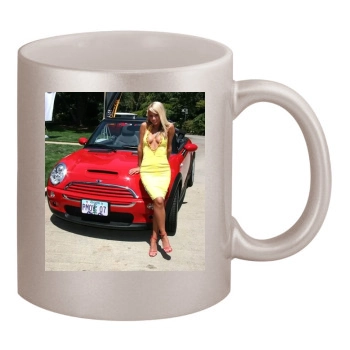 Sara Jean Underwood 11oz Metallic Silver Mug