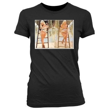 Sara Jean Underwood Women's Junior Cut Crewneck T-Shirt