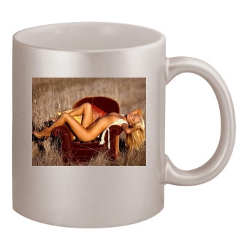 Sara Jean Underwood 11oz Metallic Silver Mug