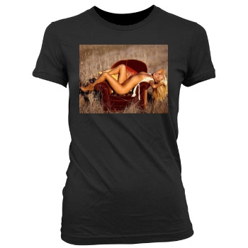 Sara Jean Underwood Women's Junior Cut Crewneck T-Shirt