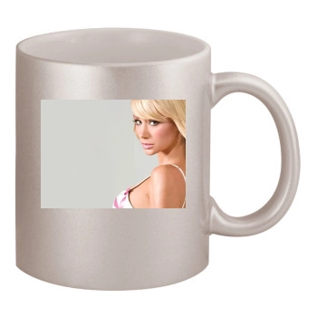 Sara Jean Underwood 11oz Metallic Silver Mug