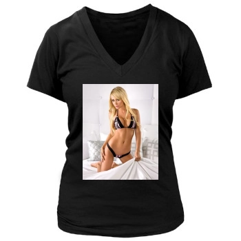 Sara Jean Underwood Women's Deep V-Neck TShirt