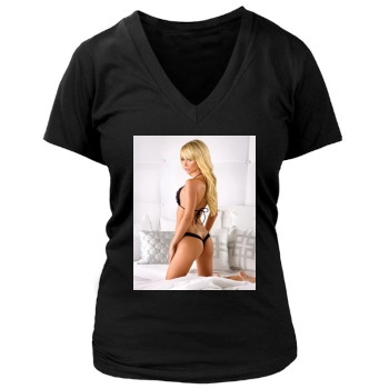 Sara Jean Underwood Women's Deep V-Neck TShirt