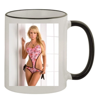 Sara Jean Underwood 11oz Colored Rim & Handle Mug