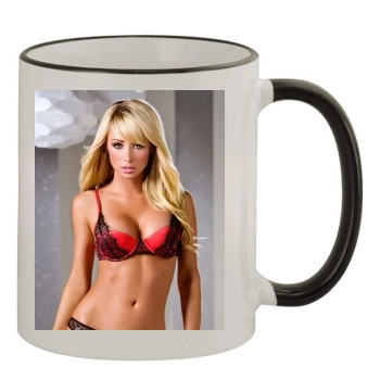 Sara Jean Underwood 11oz Colored Rim & Handle Mug