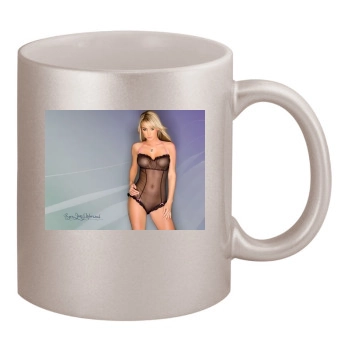 Sara Jean Underwood 11oz Metallic Silver Mug